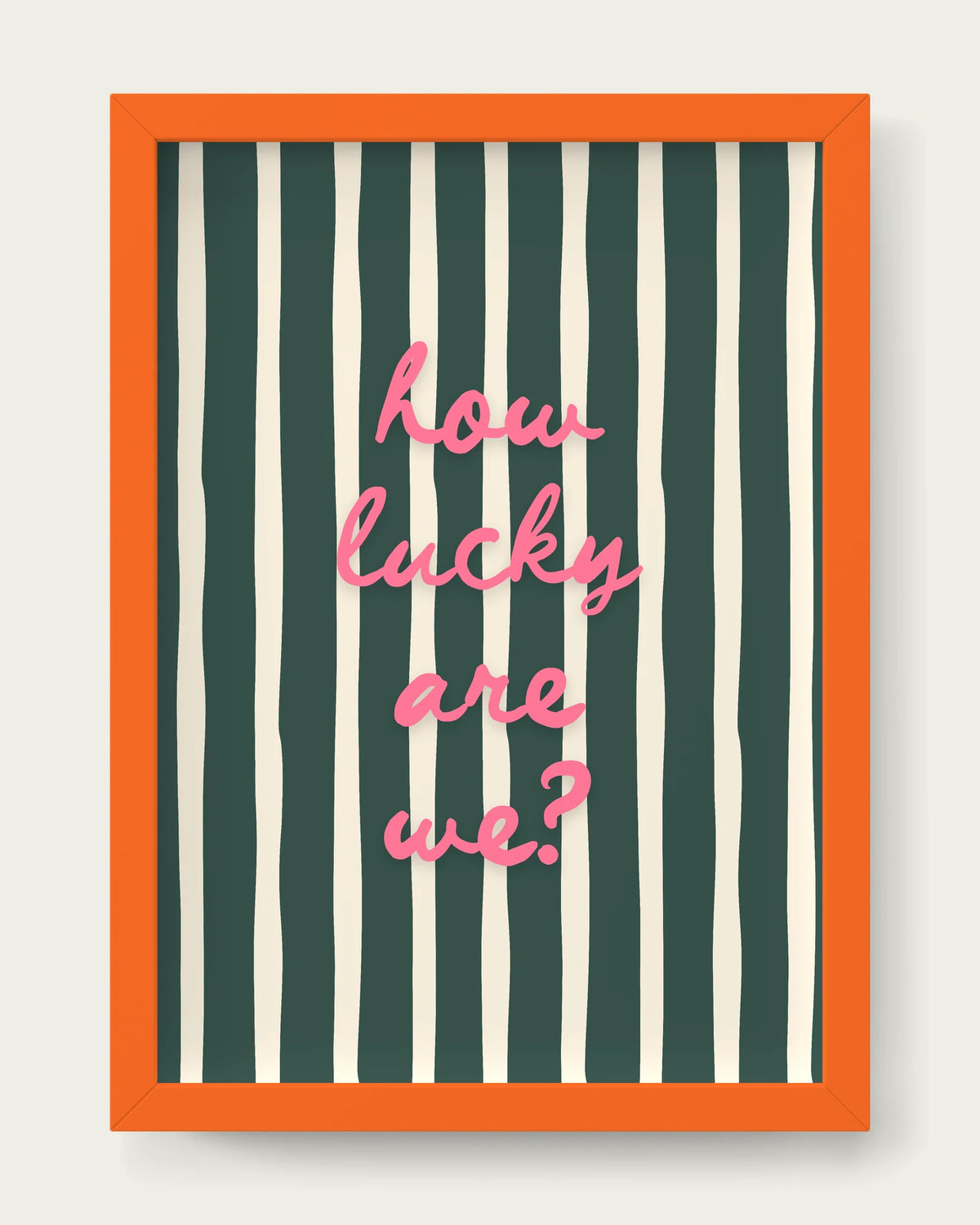 Watermelon-&-Forest-Green/Orange