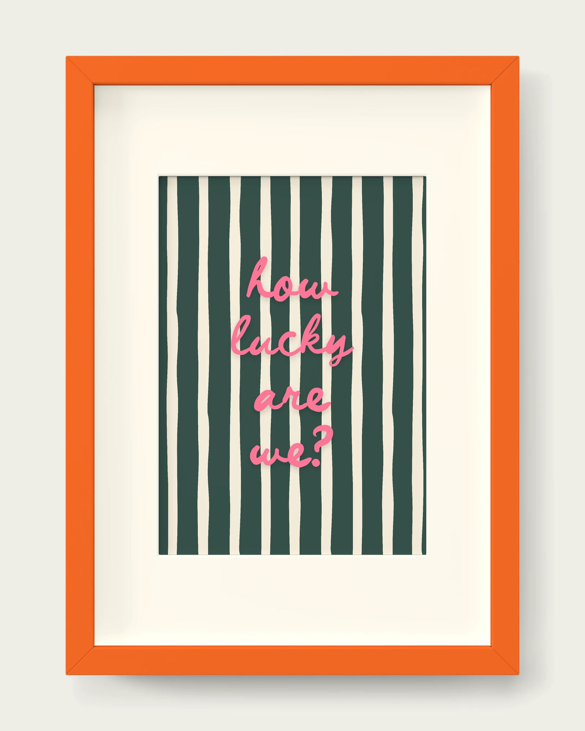 Watermelon-&-Forest-Green/Orange+mount