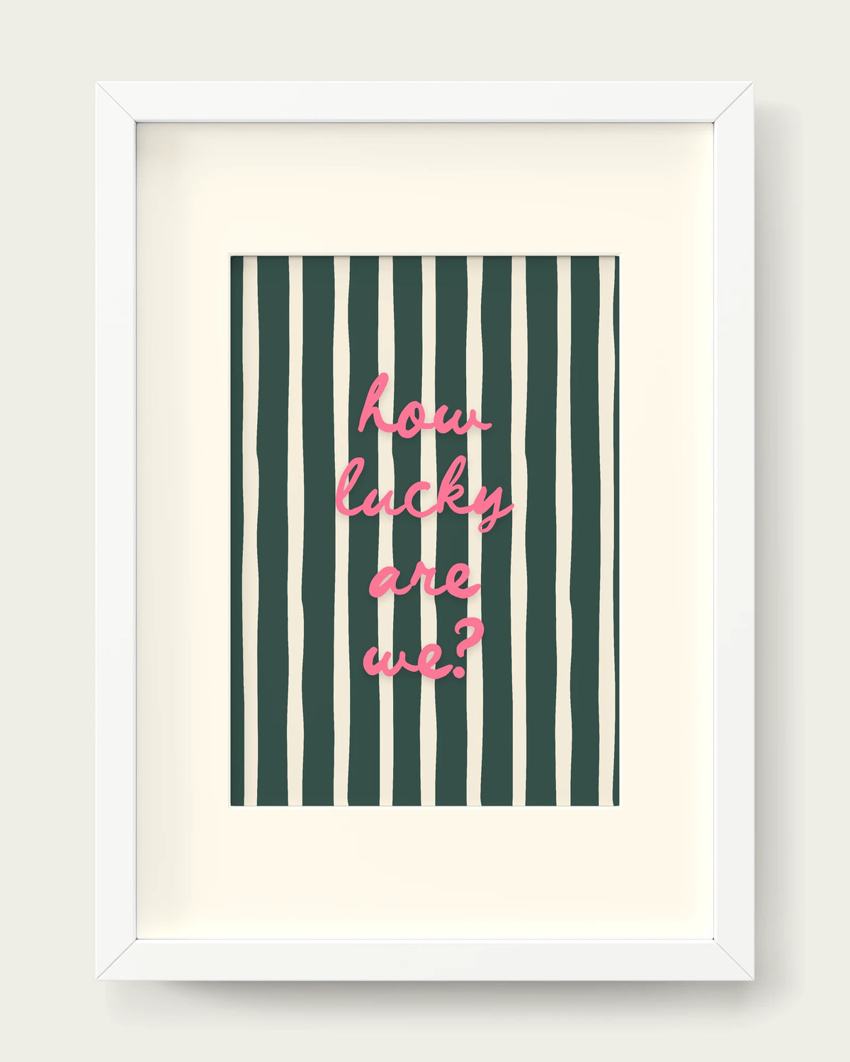 Watermelon-&-Forest-Green/White+mount