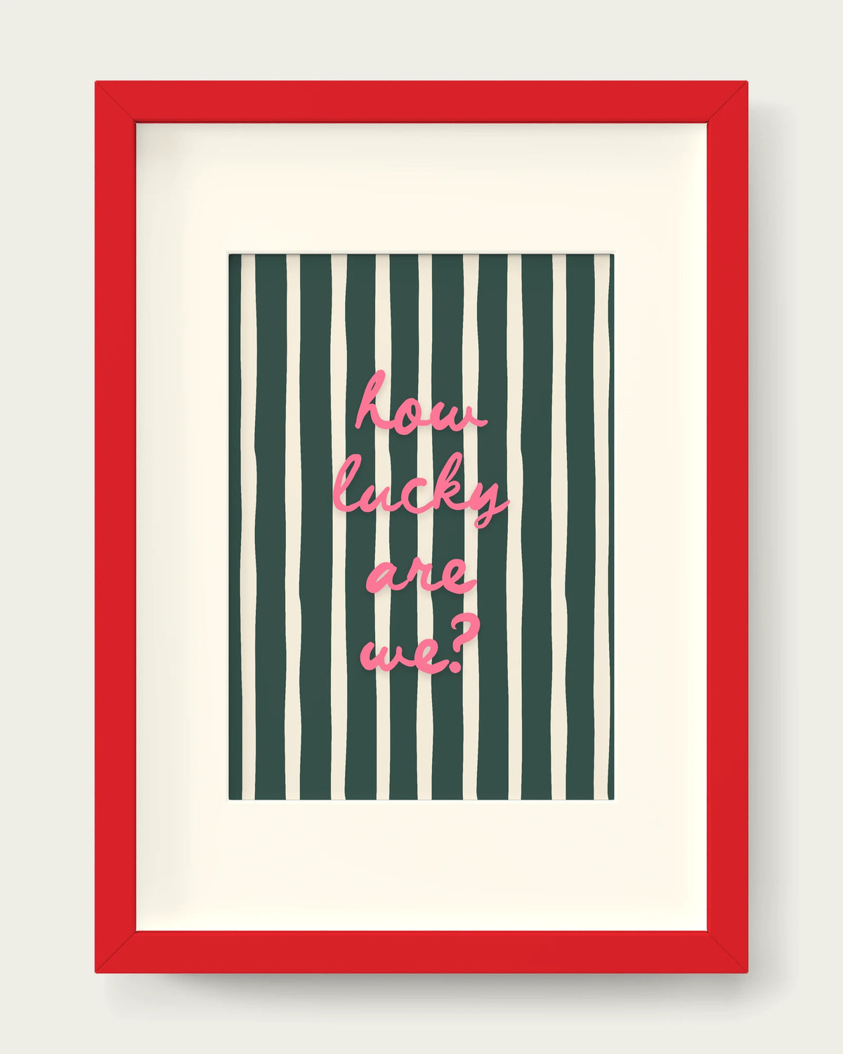 Watermelon-&-Forest-Green/Red+mount