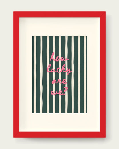 Watermelon-&-Forest-Green/Red+mount