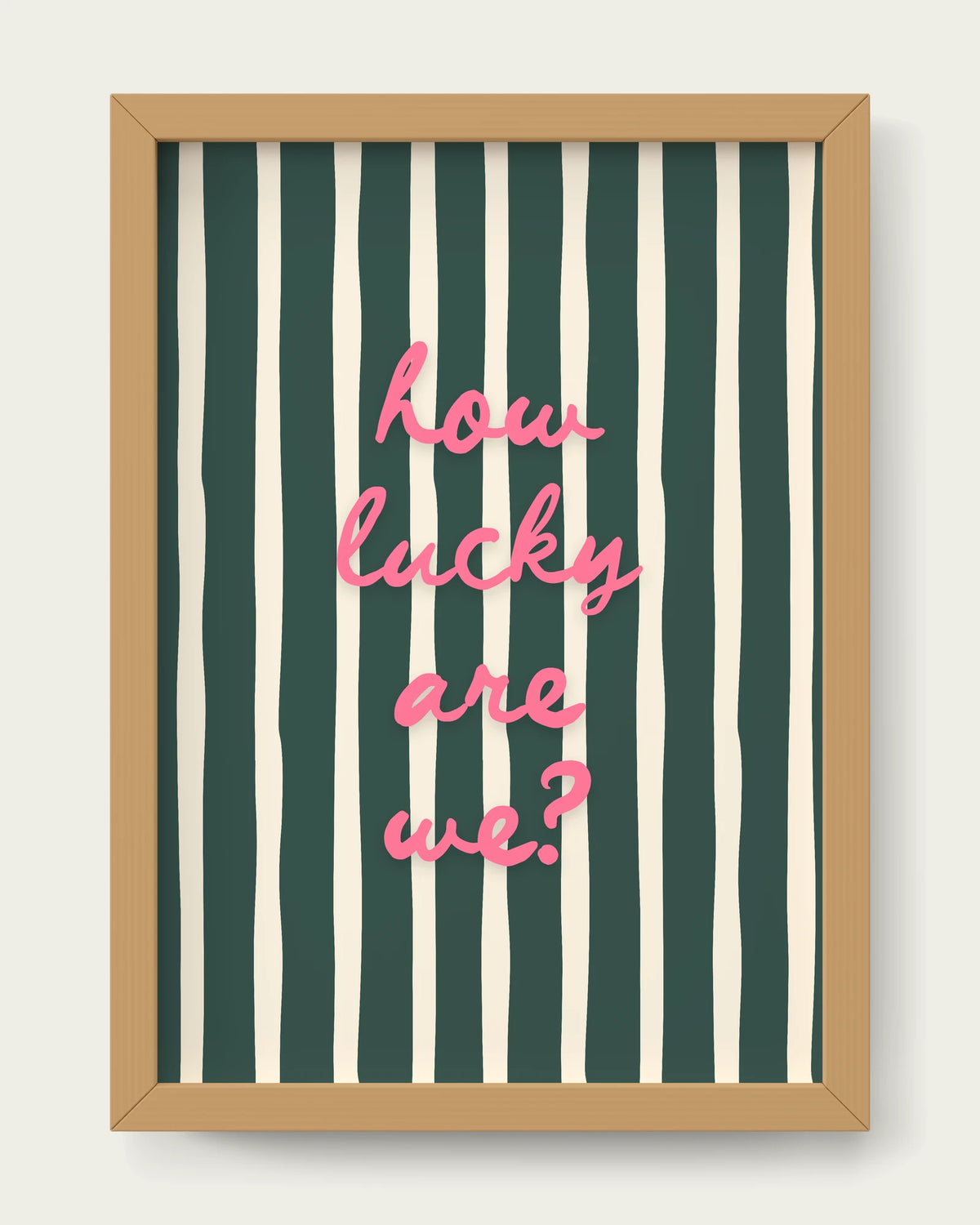 Watermelon-&-Forest-Green/Oak