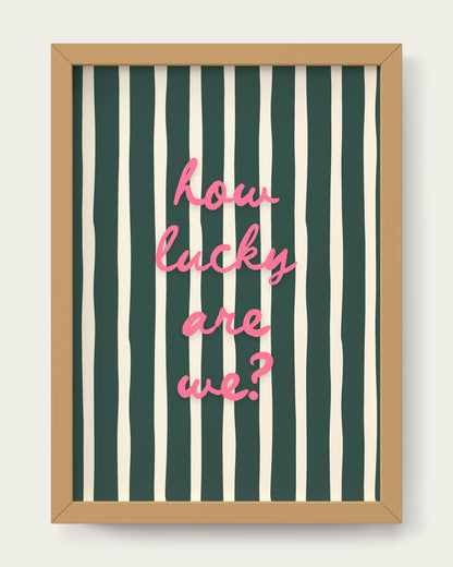 Watermelon-&-Forest-Green/Oak