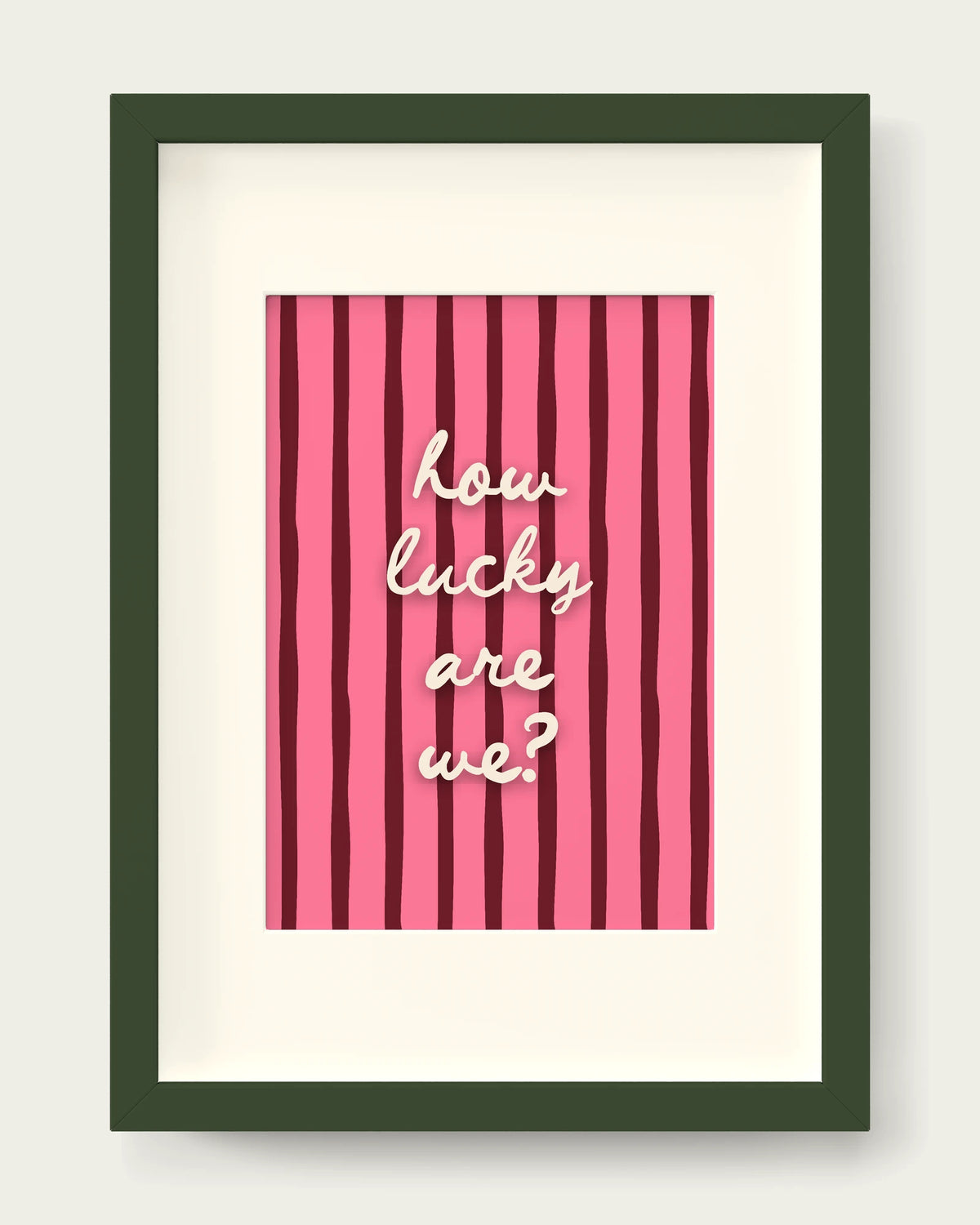 Watermelon-&-Plum/Dark Green+mount