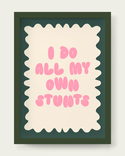 Blush-Pink/Dark Green