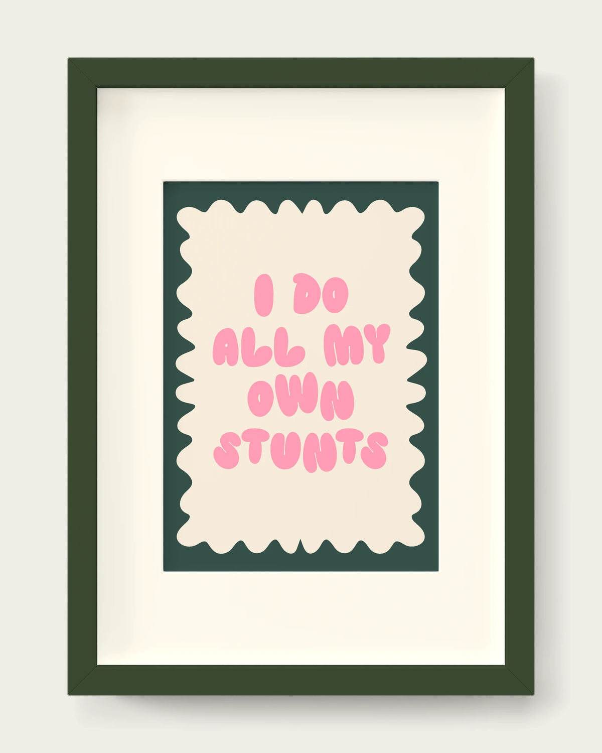 Blush-Pink/Dark Green+mount