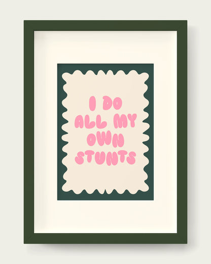 Blush-Pink/Dark Green+mount