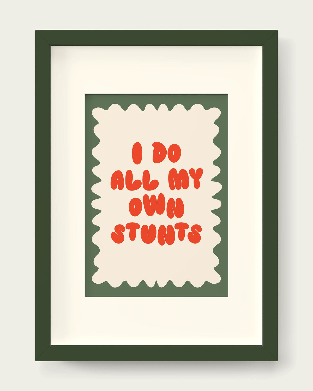 Lobster-&-Olive/Dark Green+mount