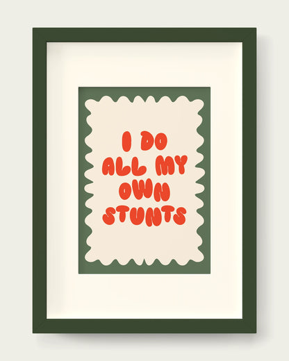 Lobster-&-Olive/Dark Green+mount