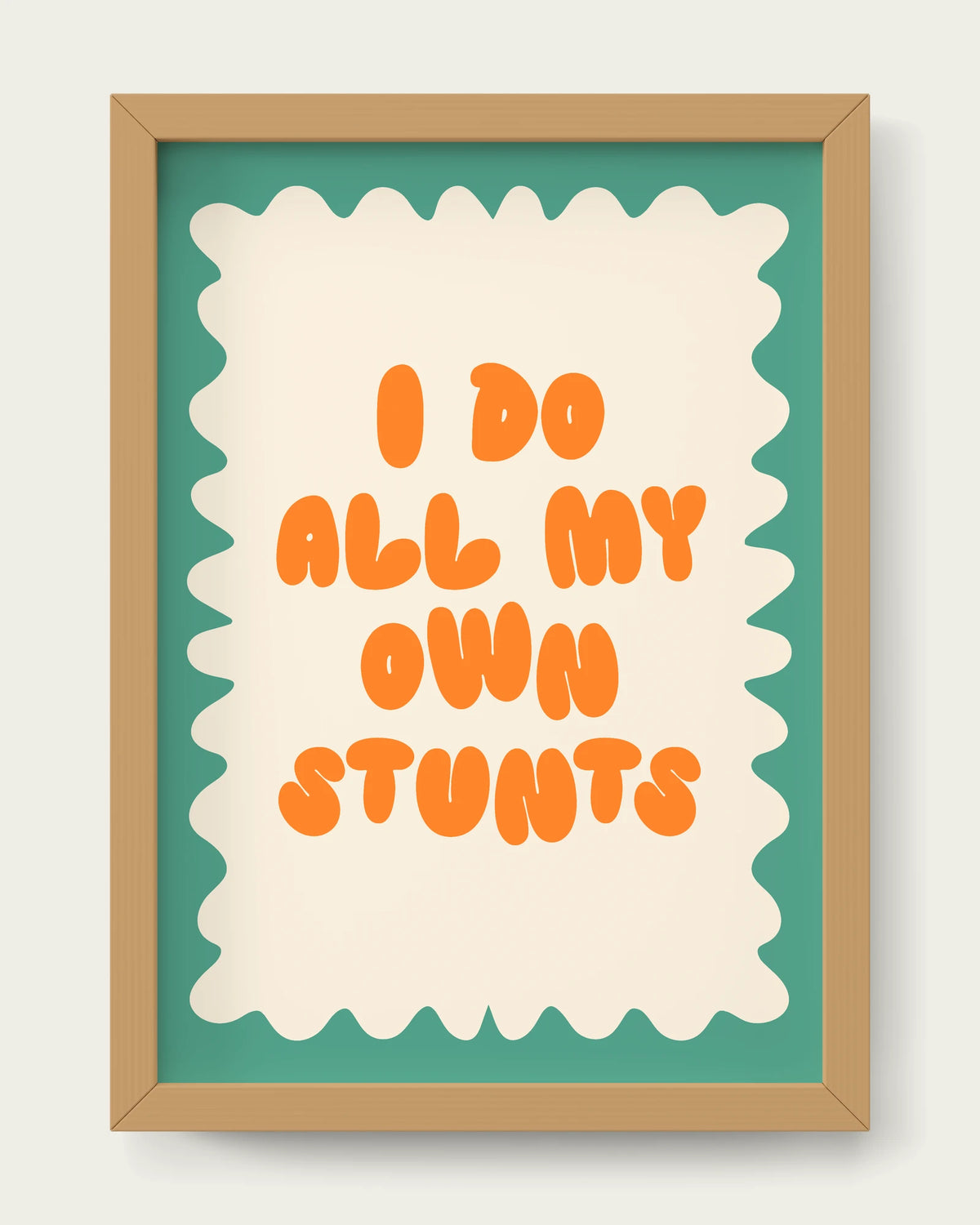 Orange-&-Vivid-Teal/Oak
