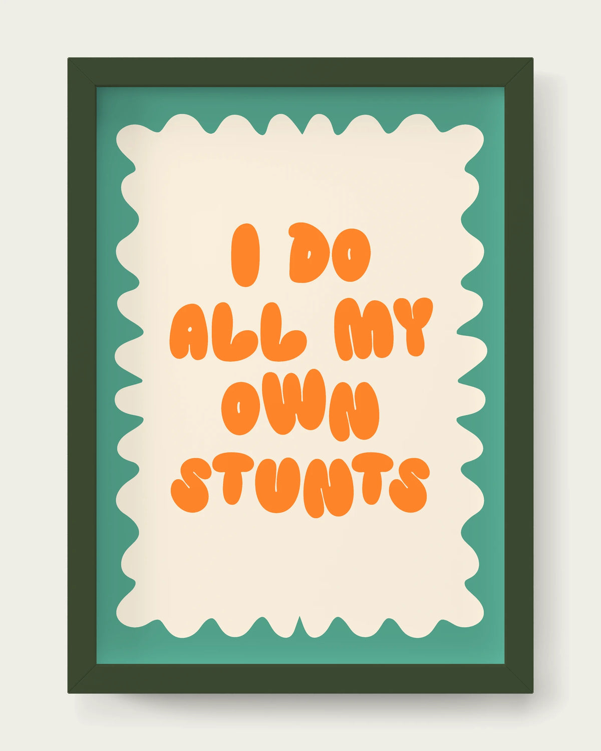 Orange-&-Vivid-Teal/Dark Green