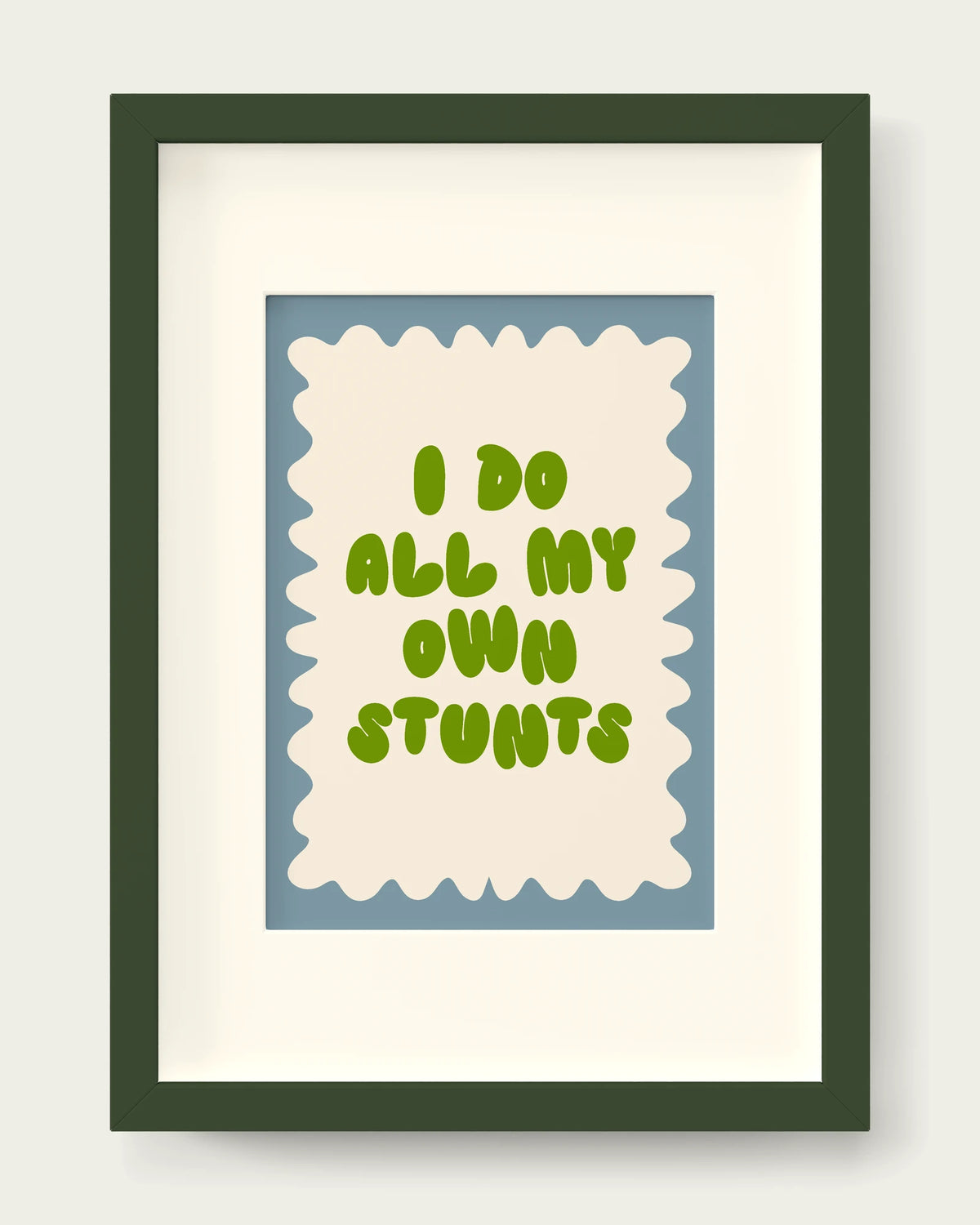 Pear-&-Dusty-Blue/Dark Green+mount