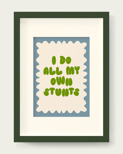 Pear-&-Dusty-Blue/Dark Green+mount