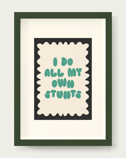 Vivid-Teal-&-Charcoal/Dark Green+mount