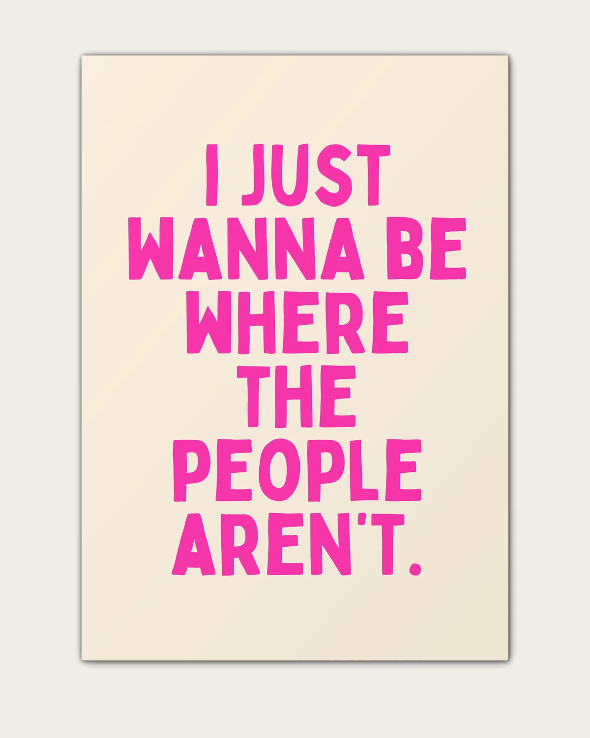 Hot-Pink/Unframed