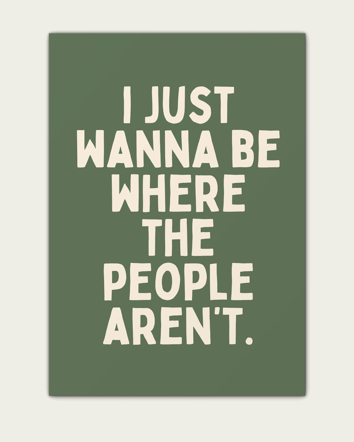 Olive-Green/Unframed