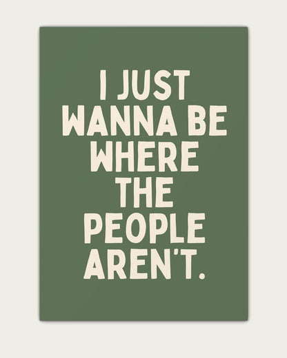 Olive-Green/Unframed