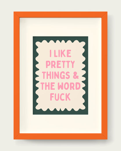 Blush-Pink-&-Forest-Green/Orange+mount