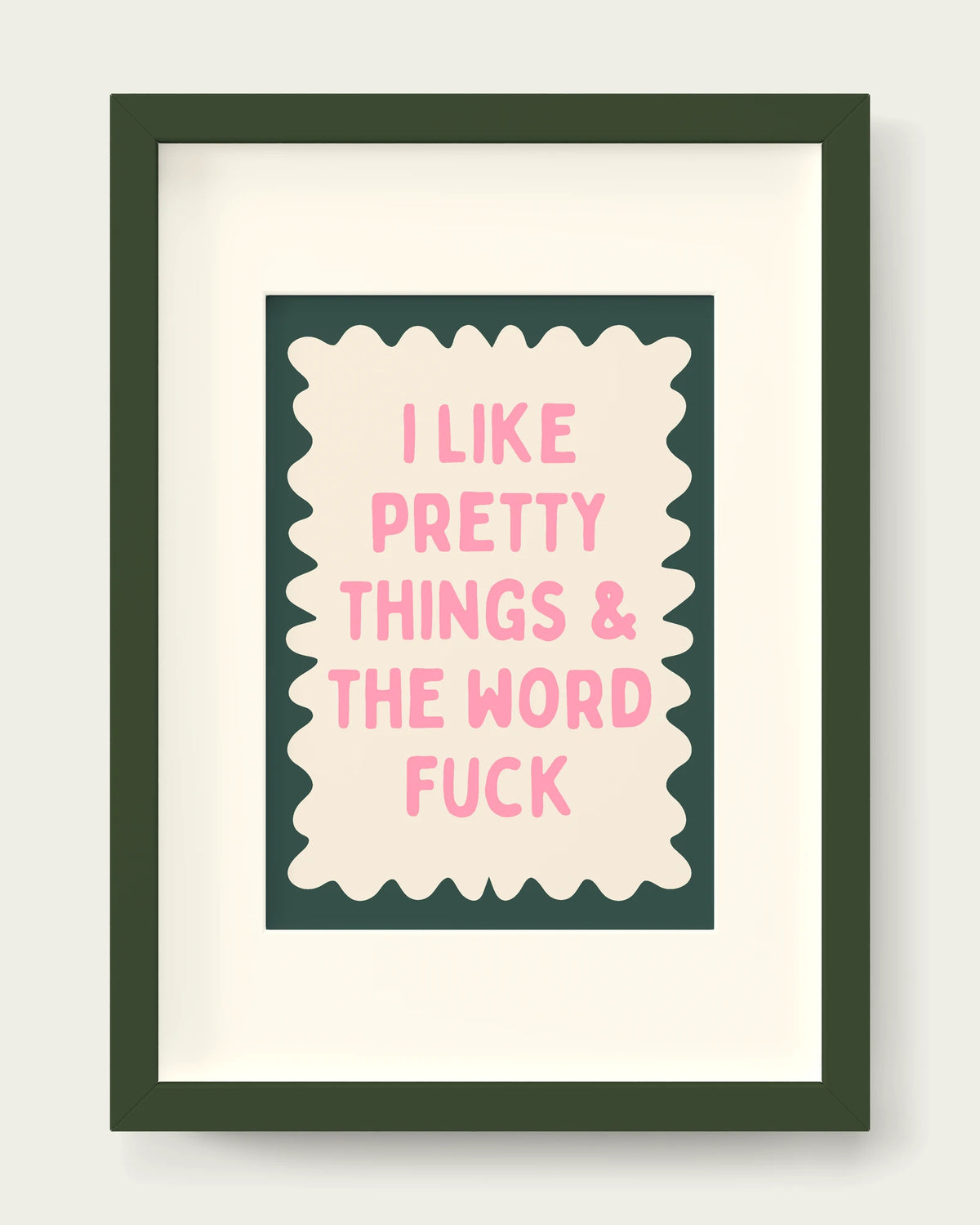 Blush-Pink-&-Forest-Green/Dark Green+mount