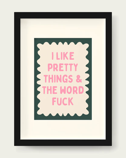 Blush-Pink-&-Forest-Green/Black+mount
