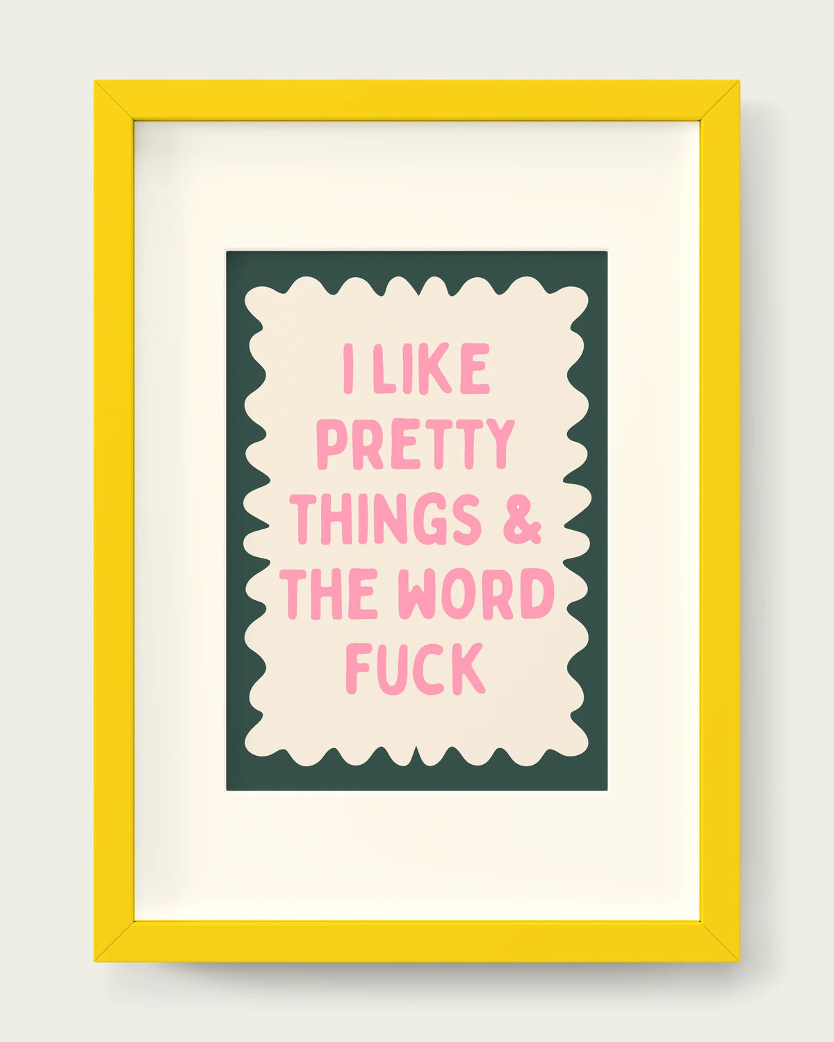 Blush-Pink-&-Forest-Green/Yellow+mount