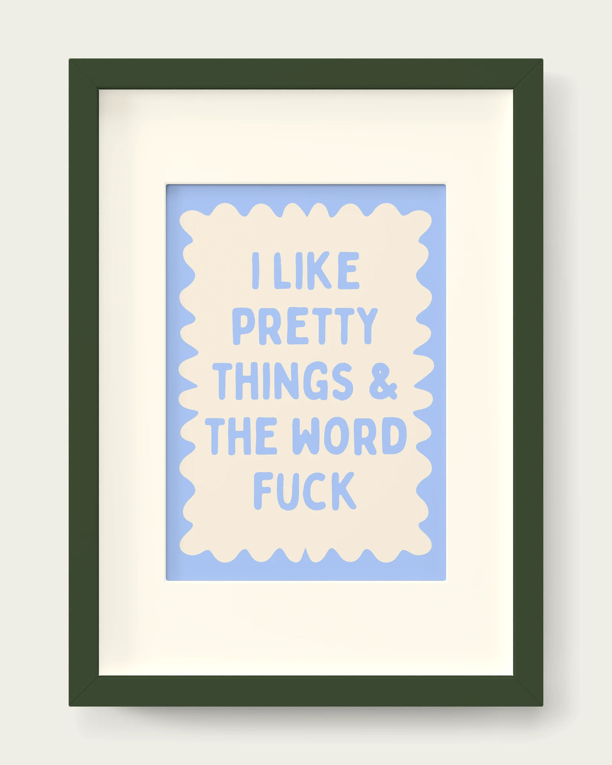 Cornflower/Dark Green+mount