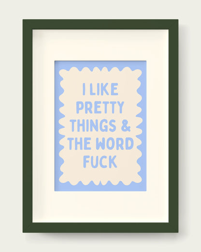 Cornflower/Dark Green+mount