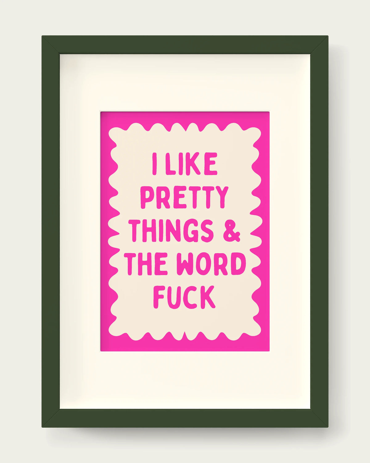 Hot-Pink/Dark Green+mount