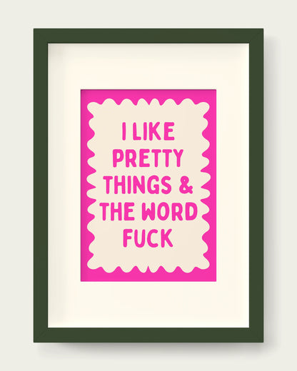 Hot-Pink/Dark Green+mount