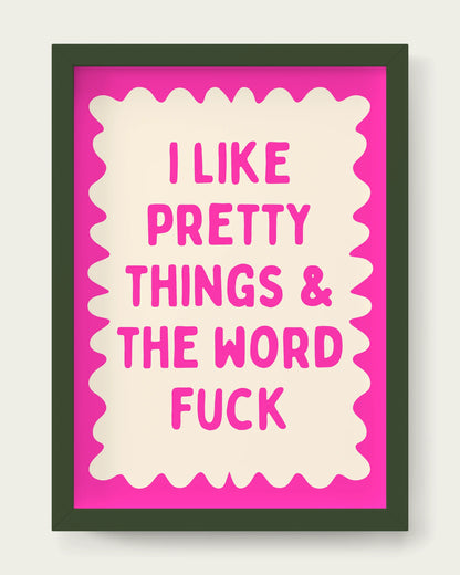 Hot-Pink/Dark Green