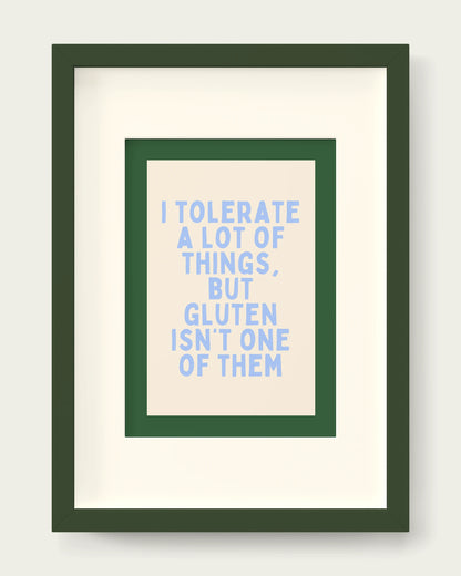 Cornflower-&-Pine/Dark Green+mount