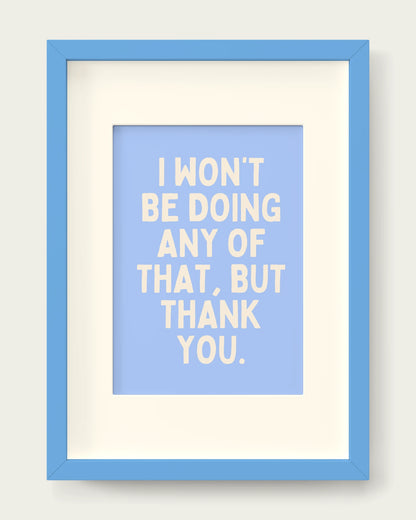 Cornflower/Sky Blue+mount