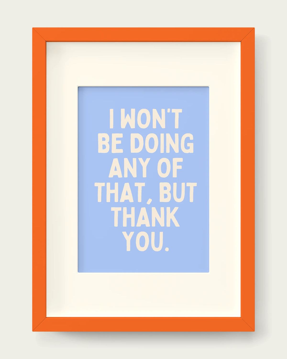 Cornflower/Orange+mount