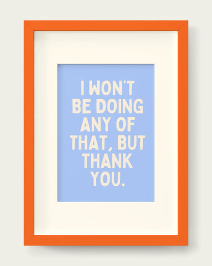 Cornflower/Orange+mount