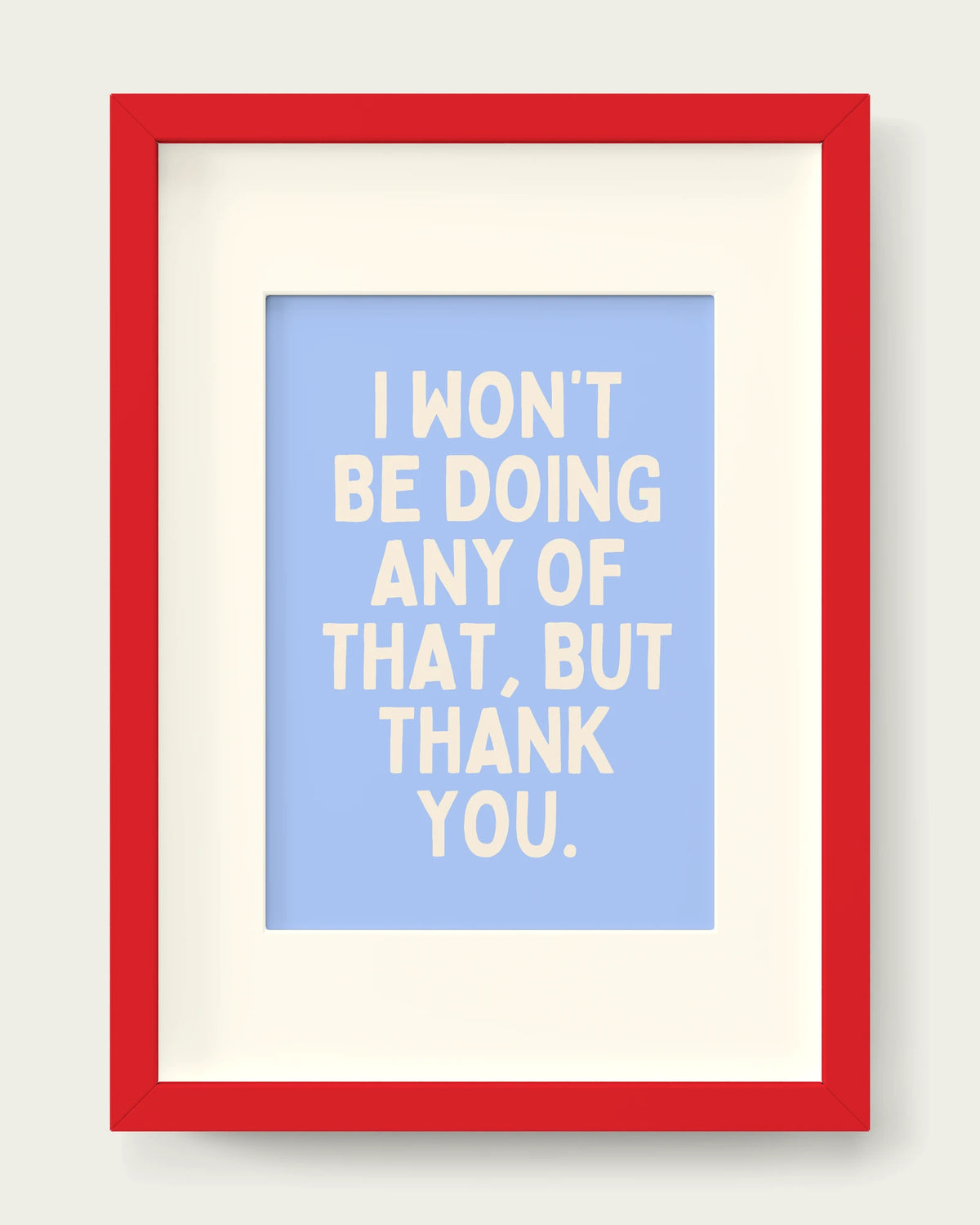 Cornflower/Red+mount