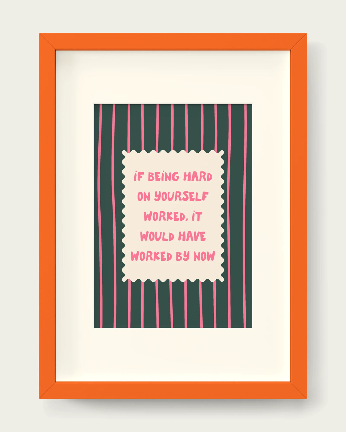 Watermelon-&-Forest-Green/Orange+mount