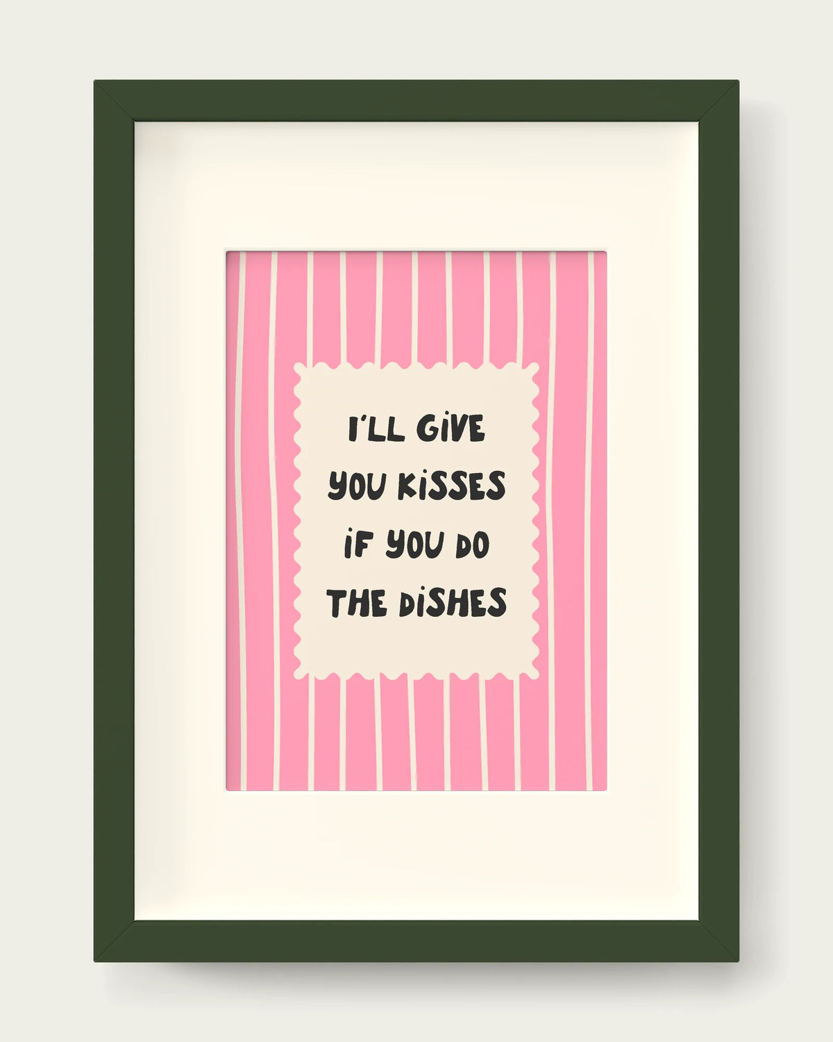 Blush-Pink/Dark Green+mount