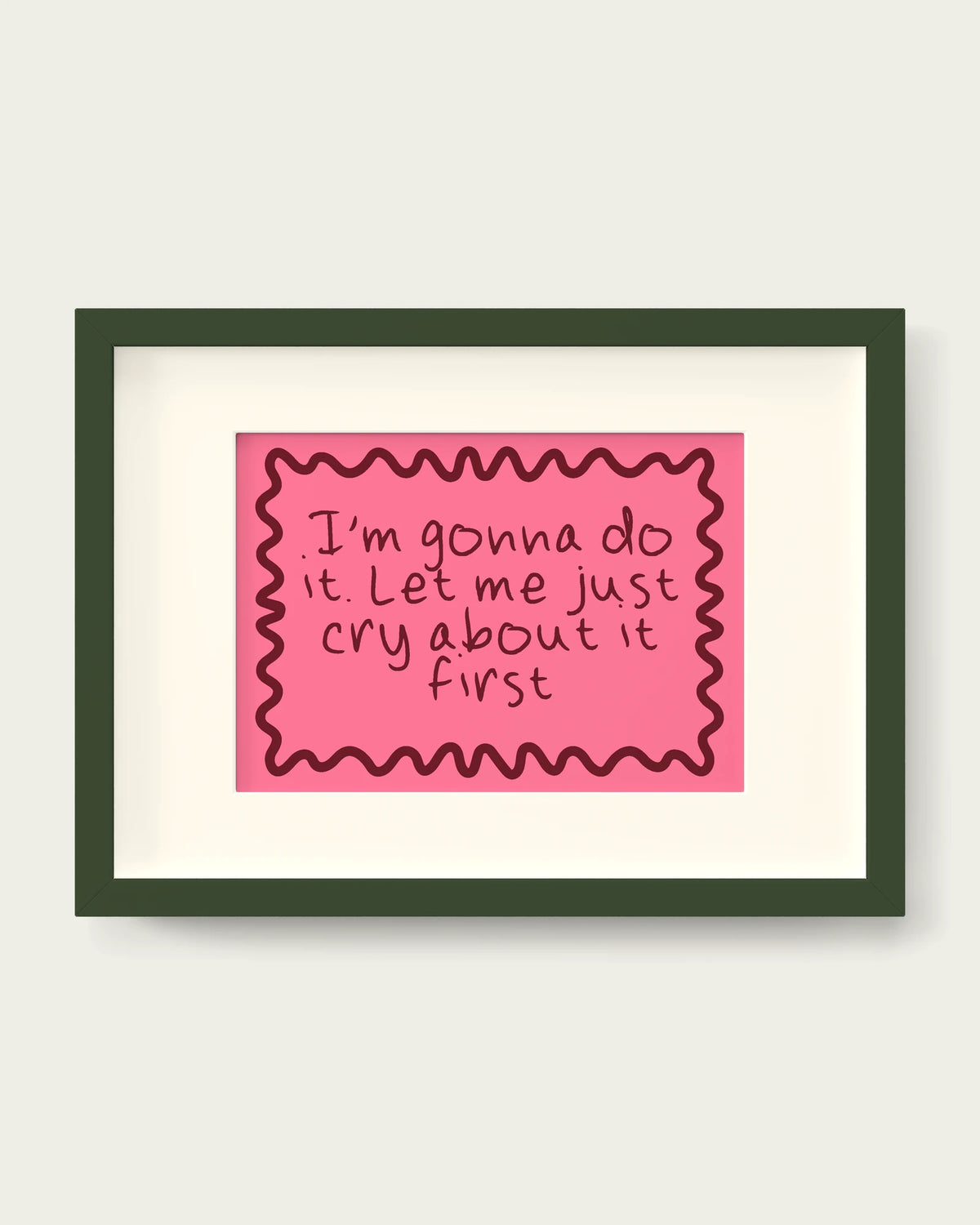 Cherry-&-Watermelon/Dark Green+mount