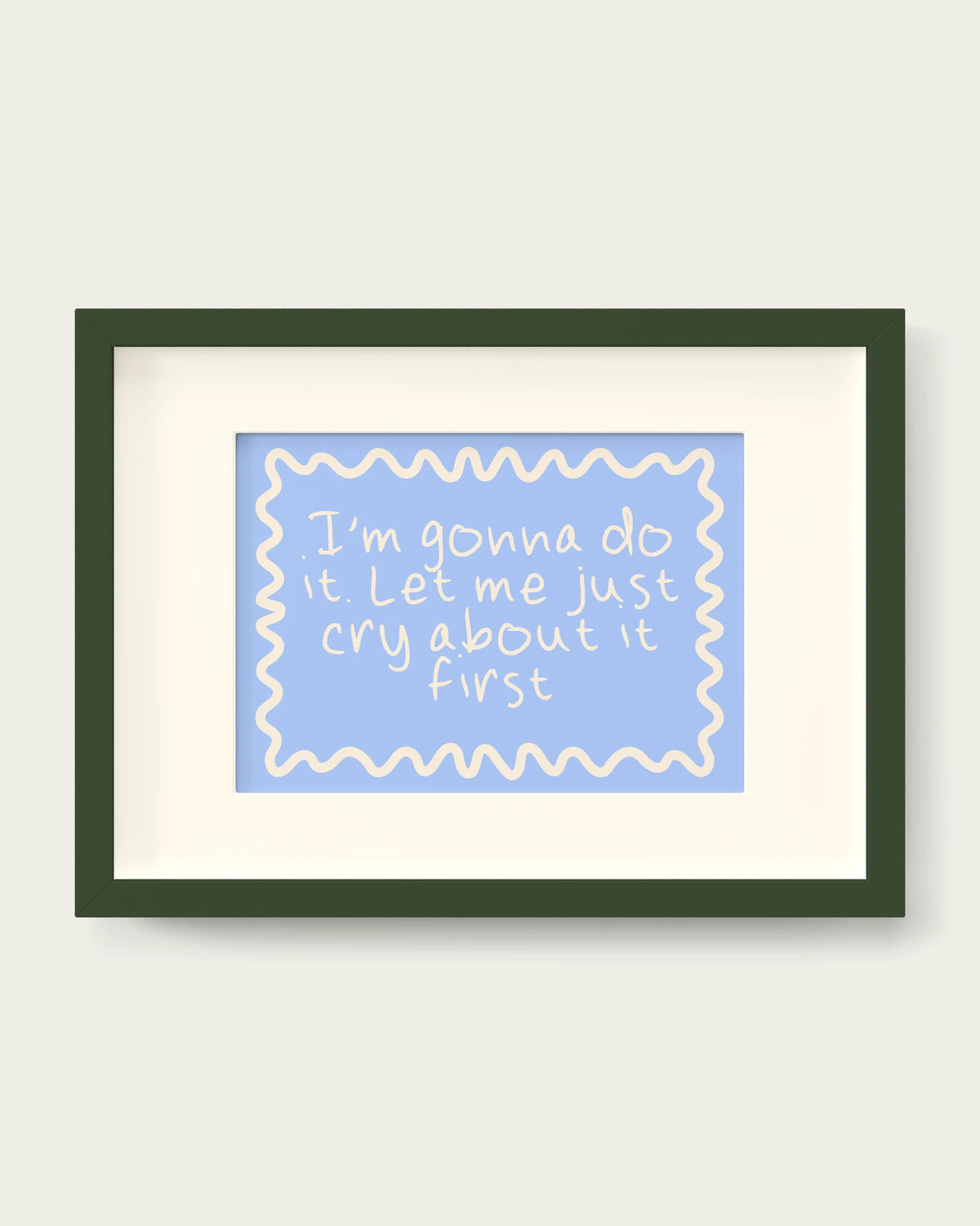 Cornflower/Dark Green+mount