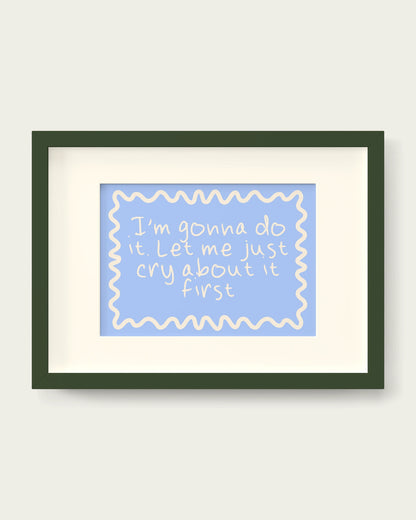 Cornflower/Dark Green+mount