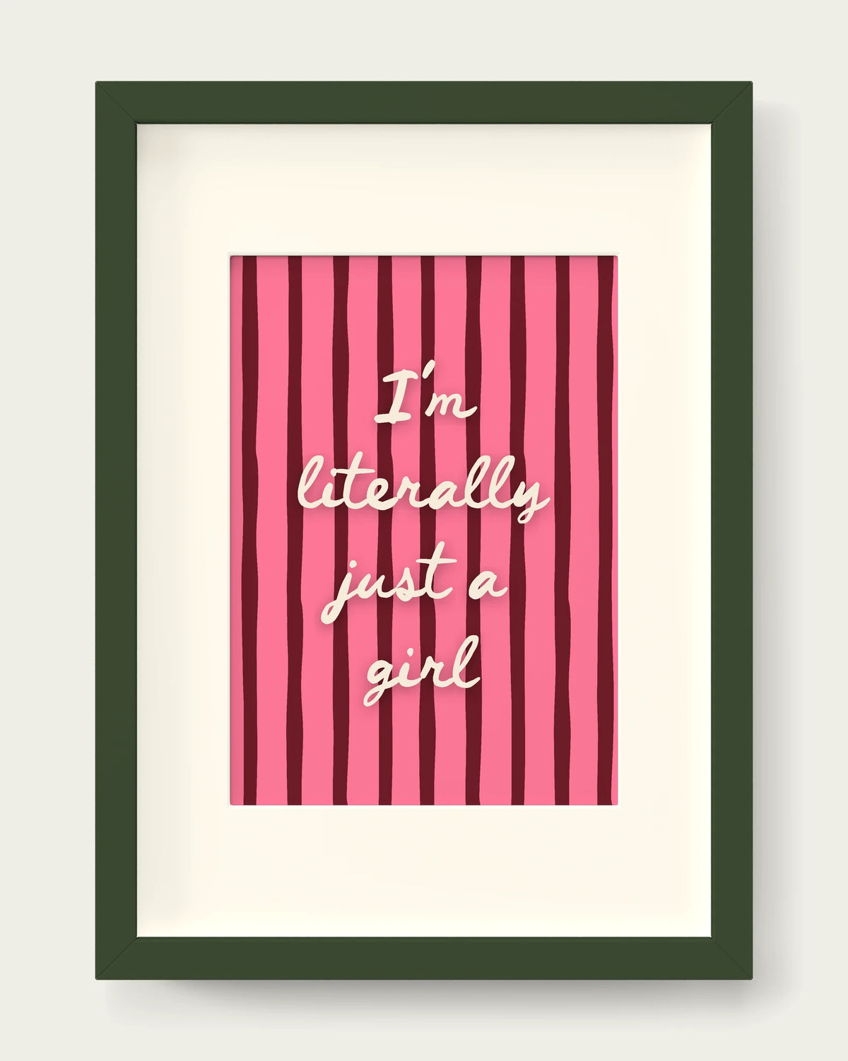 Cherry-&-Watermelon/Dark Green+mount