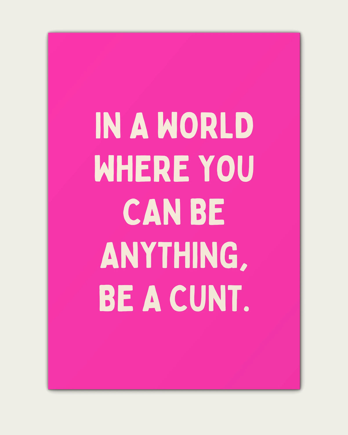 Hot-Pink/Unframed