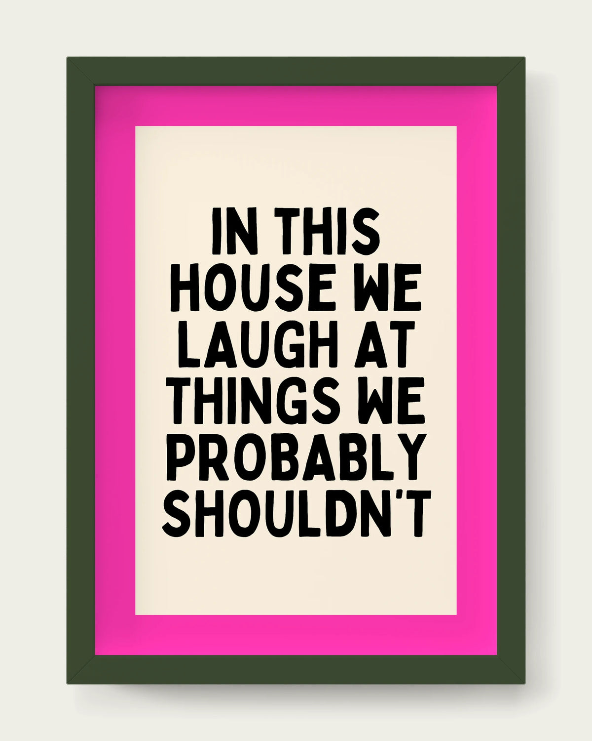 Hot-Pink/Dark Green