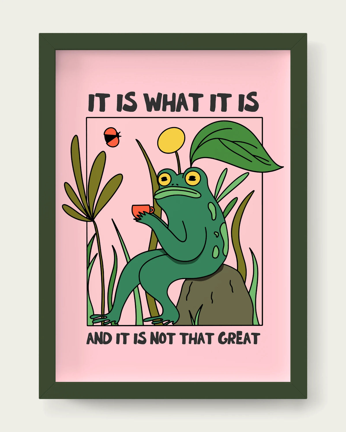 Milkshake/Dark Green