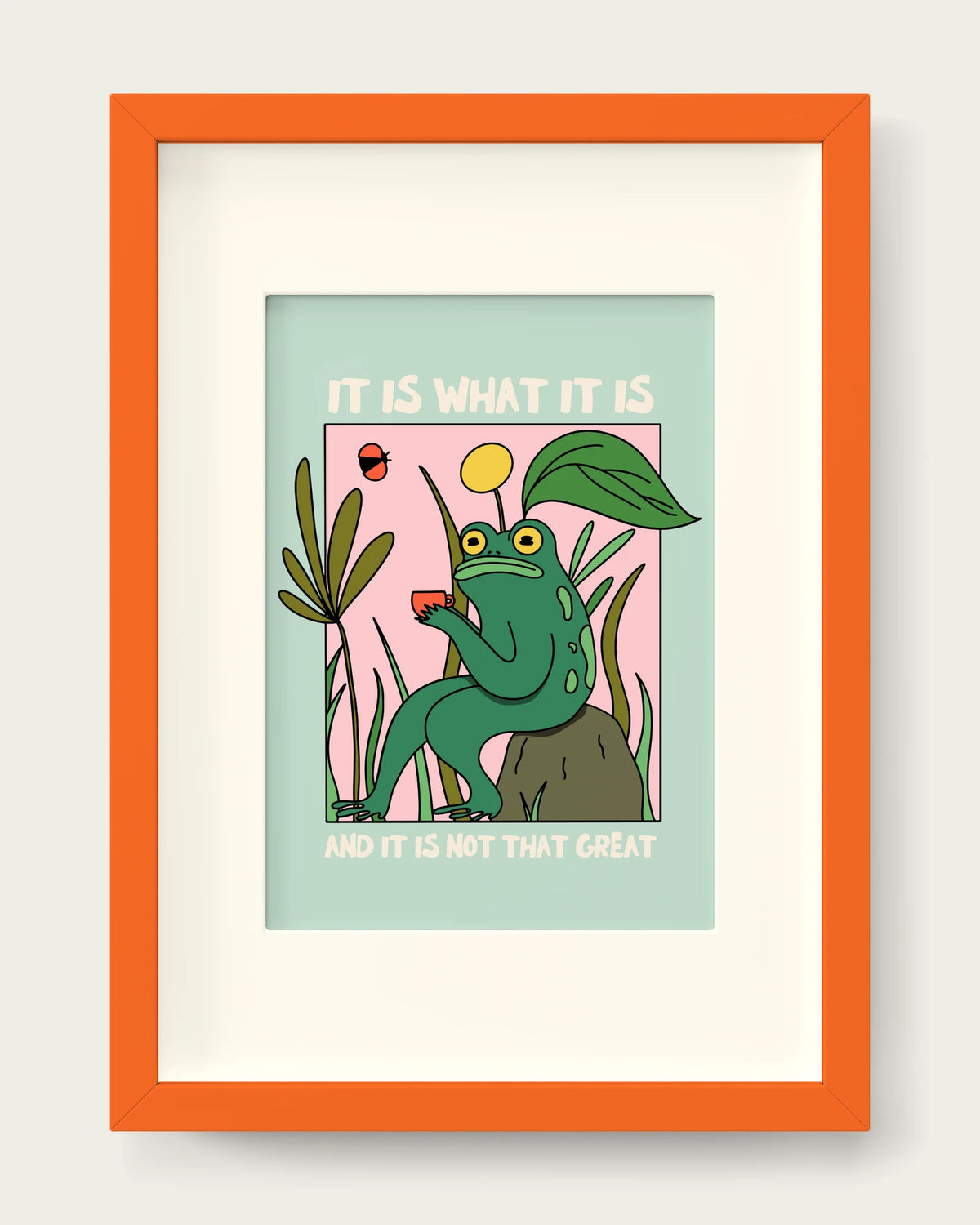 Seafoam/Orange+mount