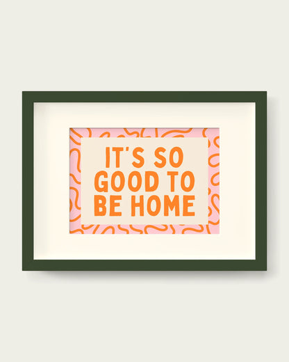 Orange-&-Blush-Pink/Dark Green+mount