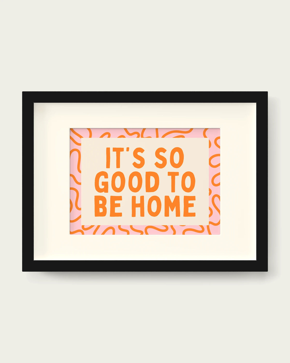 Orange-&-Blush-Pink/Black+mount
