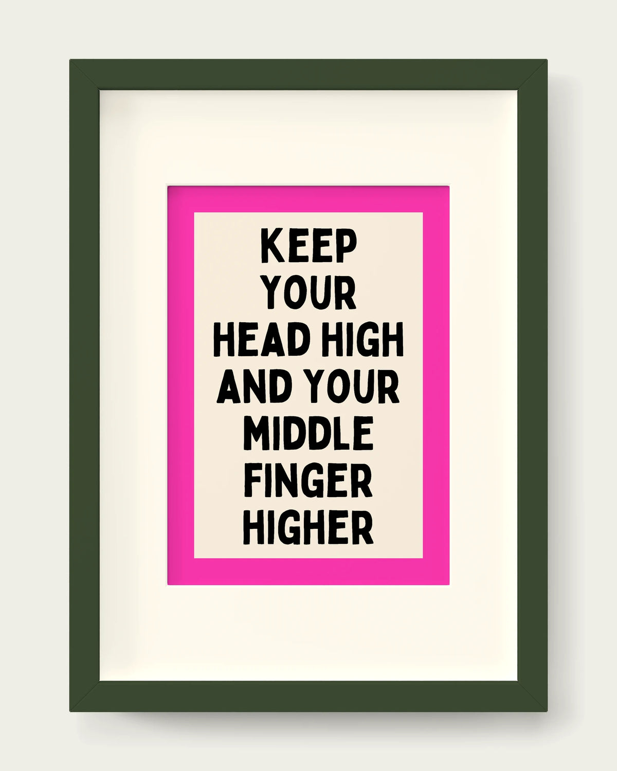 Hot-Pink/Dark Green+mount