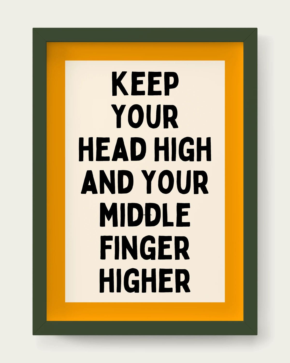 Mustard/Dark Green