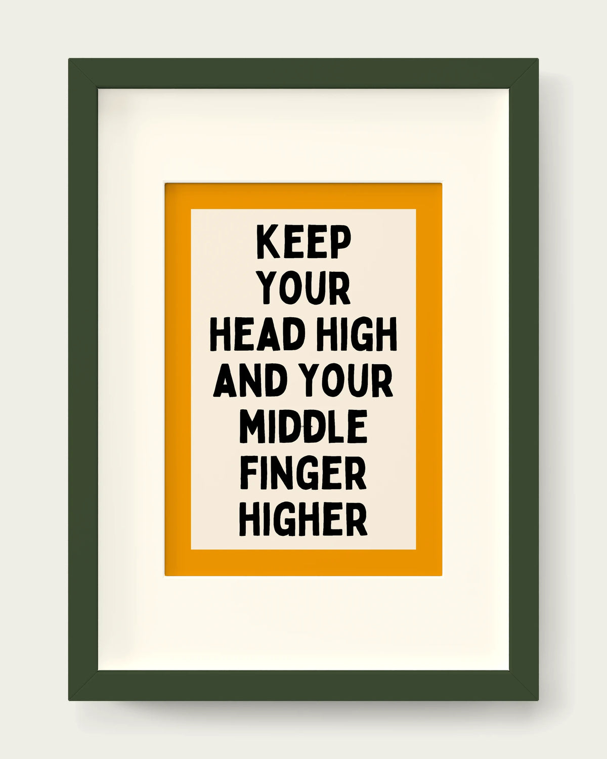Mustard/Dark Green+mount